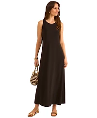 Vince Camuto Women's Sleeveless Keyhole-Back Crewneck Maxi Dress