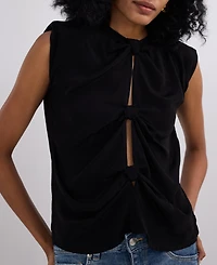Reistor Women's The Knot-so-Basic Top Black
