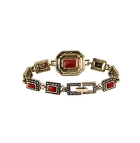 Sohi Gold-Plated Stone Bracelet