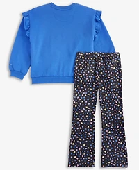 Nike Little Girls 2-Piece Essentials Top and Allover Print Femme Leggings Set