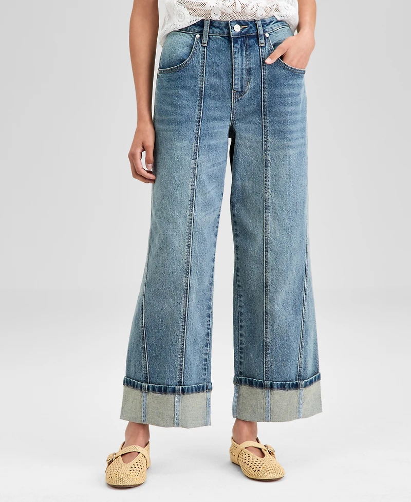 And Now This Women's High-Rise Seamed Cuffed Jeans, Exclusively at Macy's
