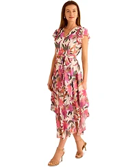 Vince Camuto Women's Floral-Print A-Line Dress