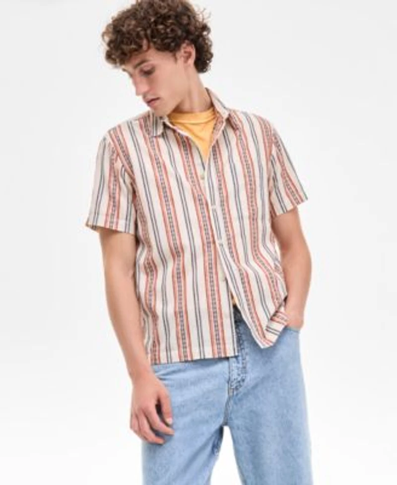 Sun Stone Mens Inside Out T Shirt Baggy Jeans Button Front Shirt Exclusively At Macys
