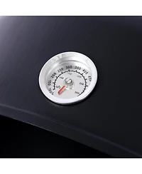 17" Steel Charcoal Smoker Bbq Grill - Black