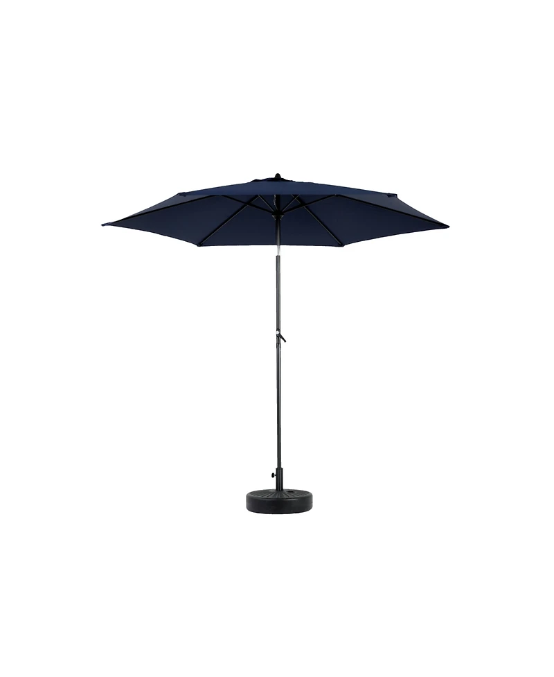 9FT Outdoor Patio Umbrella - Tilt & Crank, Navy Blue