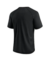 Fanatics Men's Black Atlanta Falcons Hail Mary Raglan T-Shirt