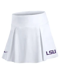 Nike Women's White Lsu Tigers Club Tennis Skirt with Shorts