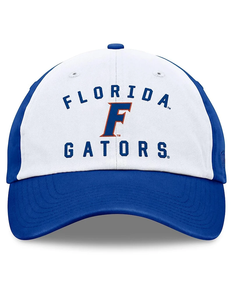 Top of the World Men's White/Royal Florida Gators Heritage Weston Adjustable Hat