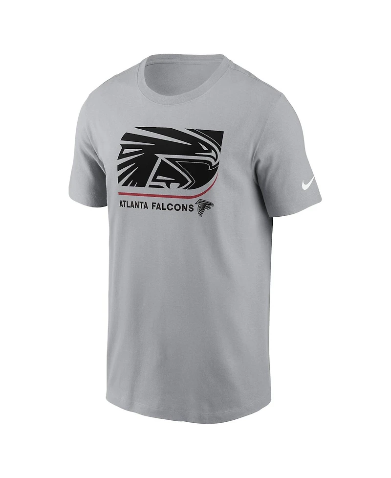 Nike Men's Gray Atlanta Falcons Lockup Essential T-Shirt