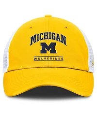 Jordan Men's Maize/White Michigan Wolverines Club Trucker Adjustable Hat