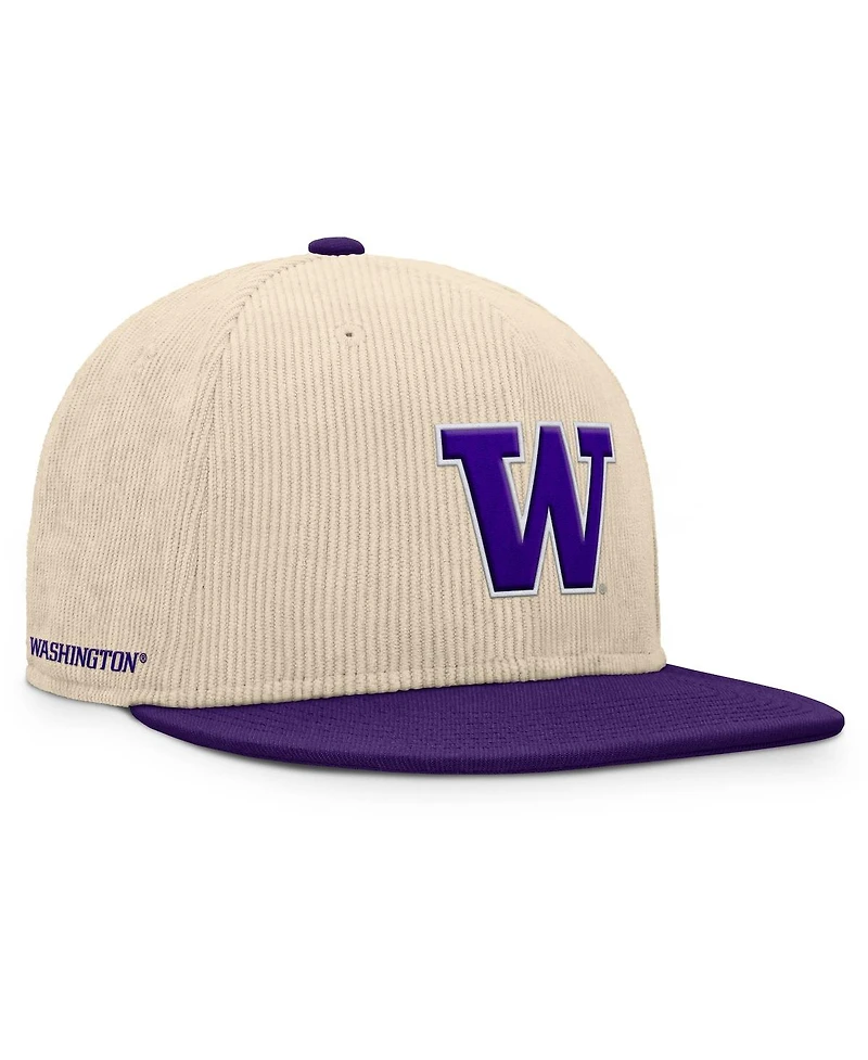 Fanatics Men's Tan Washington Huskies Catcher Snapback Hat