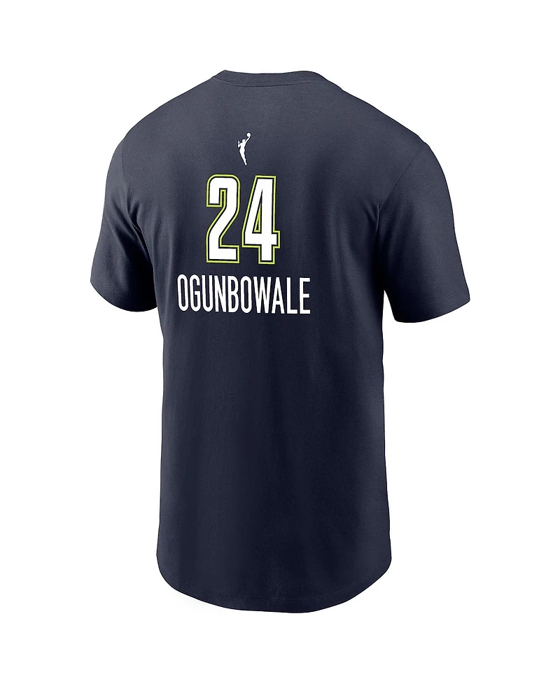 Nike Men's Arike Ogunbowale Navy Dallas Wings Explorer Edition Name Number T-Shirt