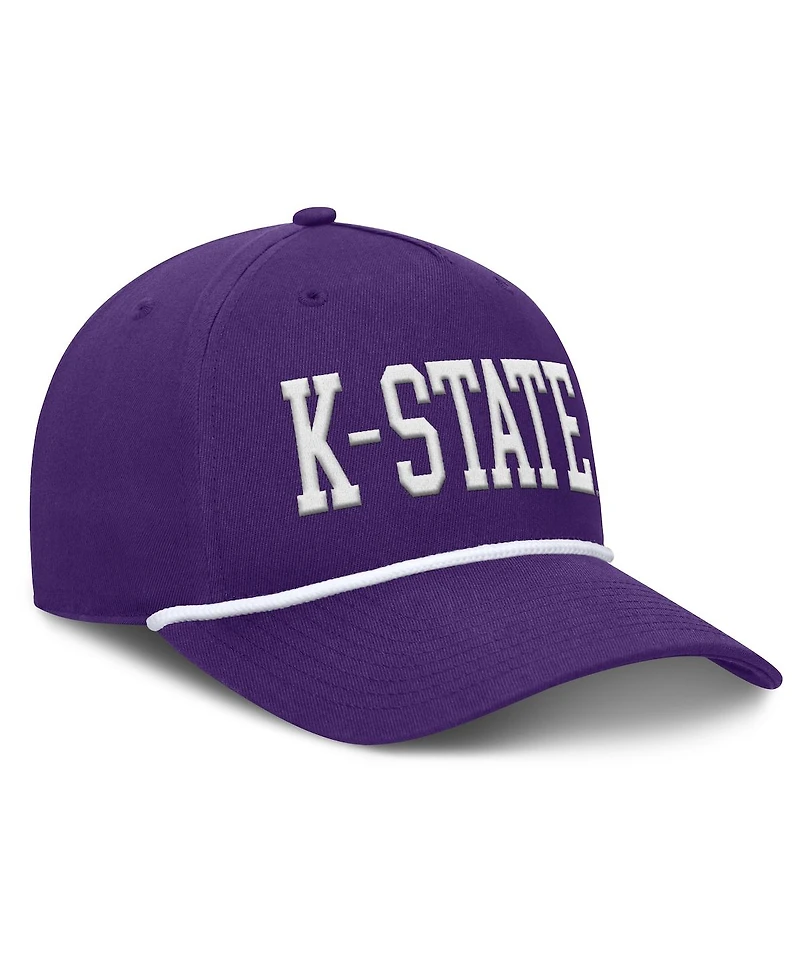Fanatics Men's Purple Kansas State Wildcats Foul Ball Rope Adjustable Hat