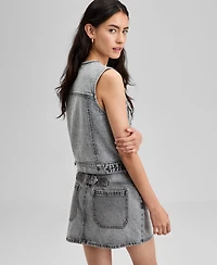 And Now This Women's Button-Front Denim Vest, Exclusively at Macy's
