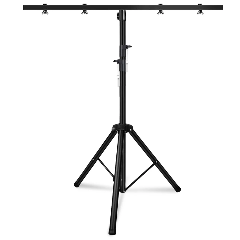 5 Core Dj Light Stand Height Adjustable 39-100" Heavy Duty Tripod Stage Lights Stands w Light T Bar - Ls 100