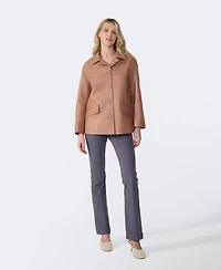 Furniq Uk Women's Relaxed Leather Jacket