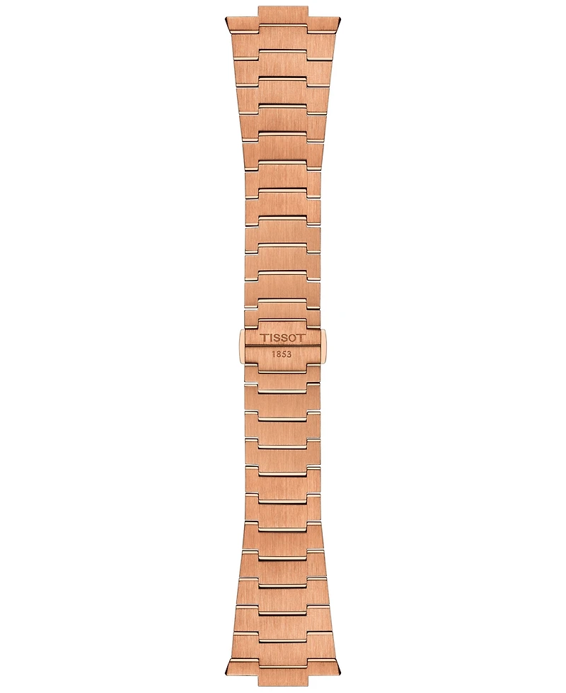 Tissot Men's Swiss Automatic Prx Powermatic 80 Rose Gold Pvd Stainless Steel Bracelet Watch 40mm