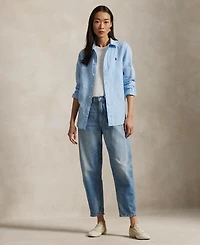 Polo Ralph Lauren Women's Classic-Fit Striped Linen Shirt