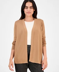 Ak Anne Klein Petite Newport Open-Front Cardigan