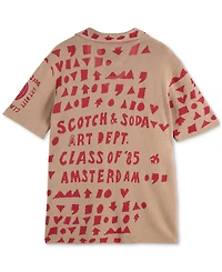 Scotch & Soda Men's Jacquard Text Logo Shirt