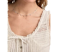 Lucky Brand Women's Cotton Lace-Trim Swing Tank Top