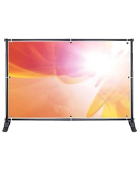 Yescom 10' Telescopic Adjustable Backdrop Stand Trade Show Photo Display Wall Exhibitor
