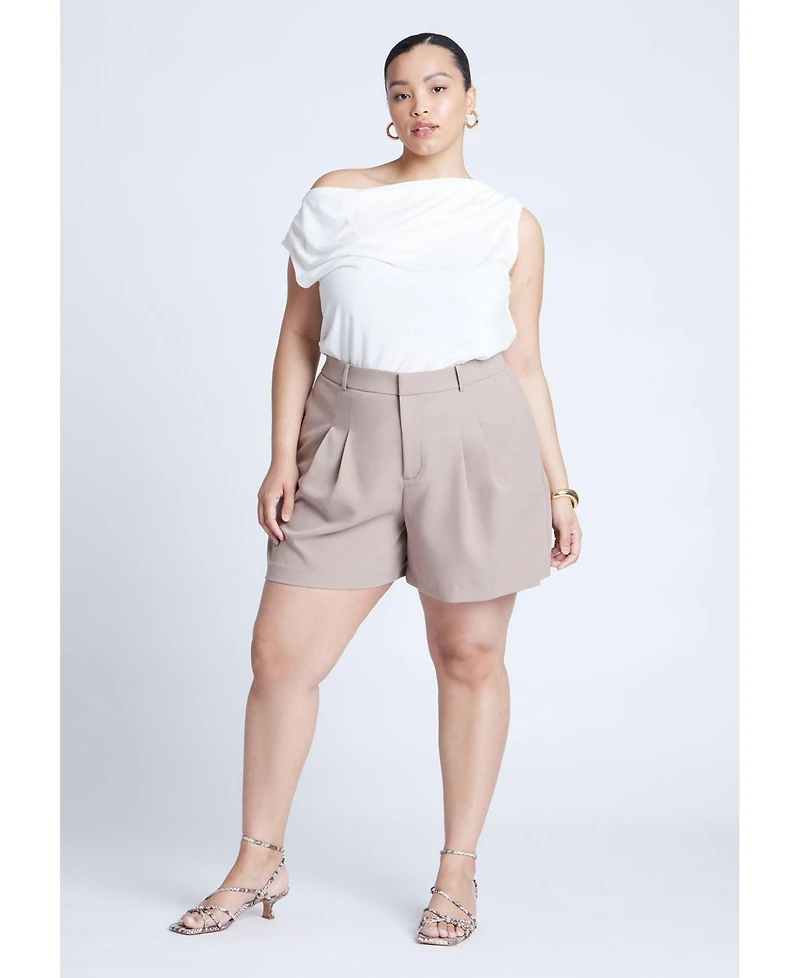 Eloquii Women's Plus The Fluid Crepe Short