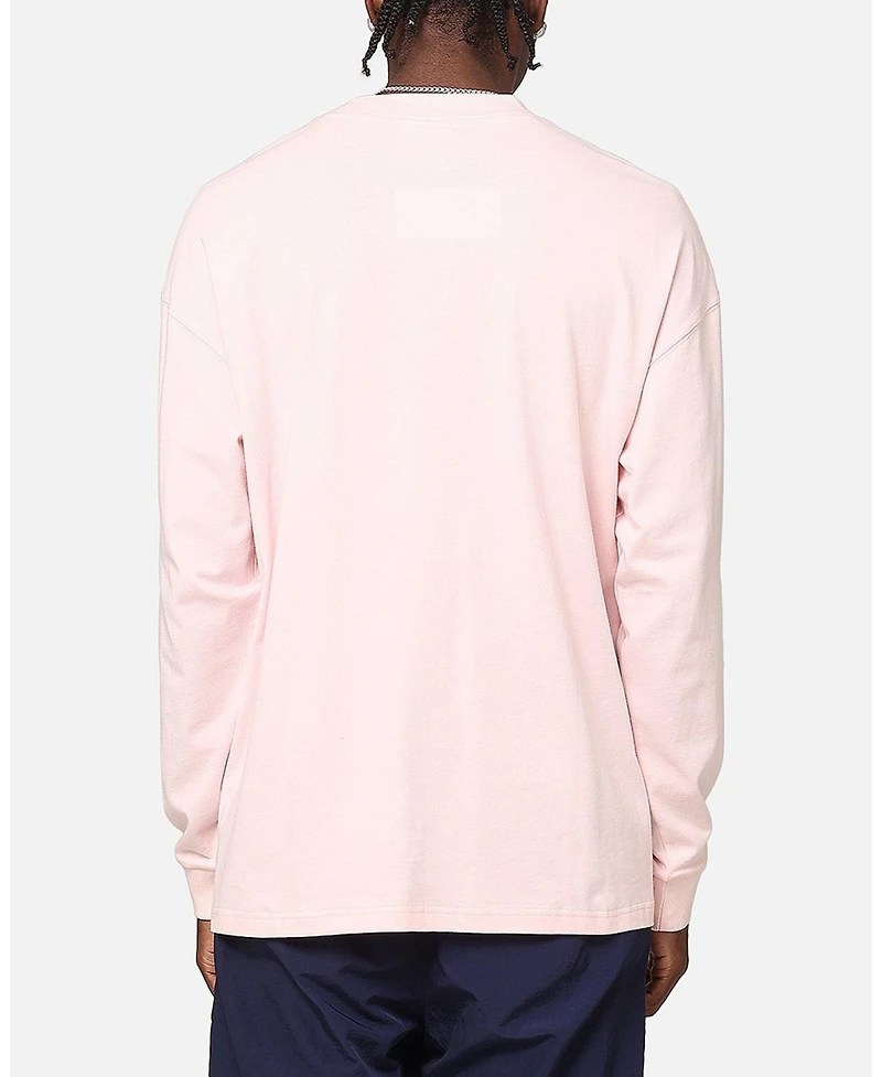 Carre Men's Floral Pocket Oversized Long Sleeve T-Shirt