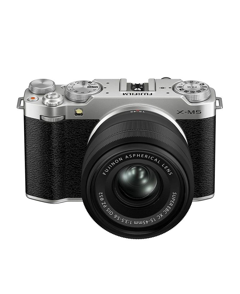 Fujifilm X-M5 Mirrorless Camera with Xc 15-45mm f/3.5-5.6 Ois Pz Lens, Silver