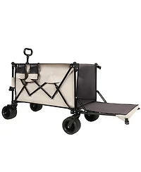 Heavy Duty Foldable Wagon with Extended Tailgate