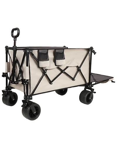 Heavy Duty Foldable Wagon with Extended Tailgate