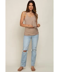 Pinkblush Maternity Light Blue Distressed Knee Jeans
