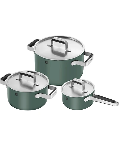 Zwilling Pure Stainless Steel 6-Piece Pot Set
