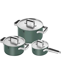 Zwilling Pure Stainless Steel 6-Piece Pot Set
