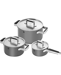 Zwilling Pure Stainless Steel 6-Piece Pot Set