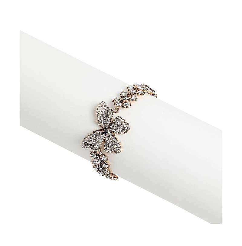 Sohi Crystal Butterfly Bracelet