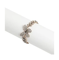 Sohi Crystal Butterfly Bracelet