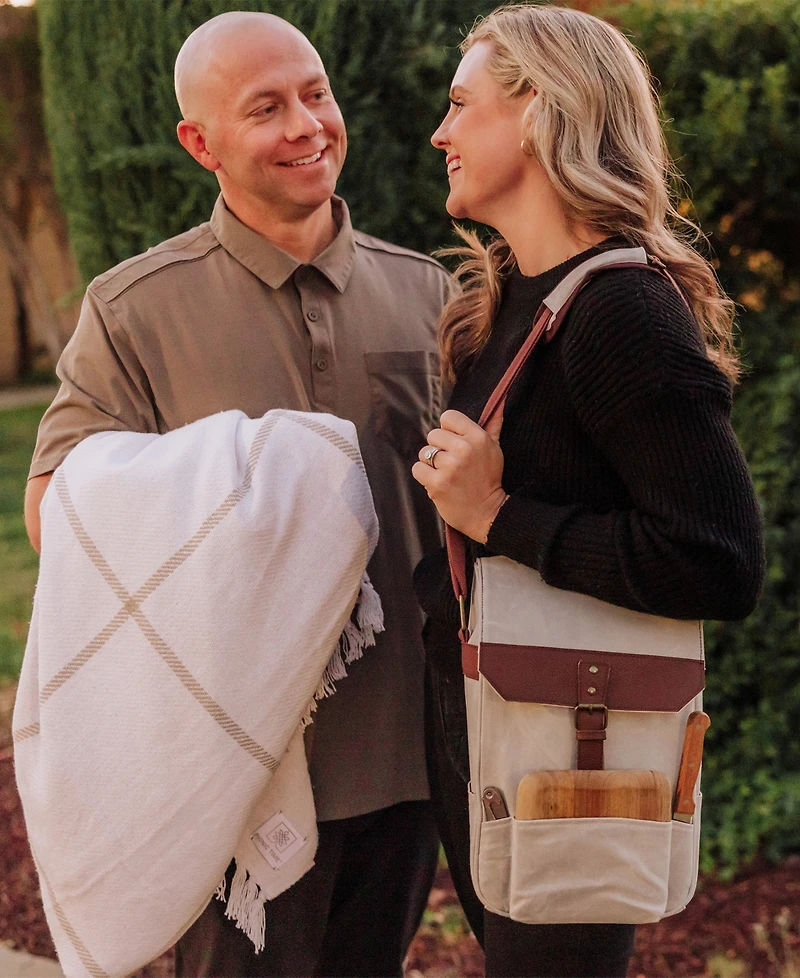 Legacy 2 Bottle Wine and Cheese Board Cooler Tote Bag Set