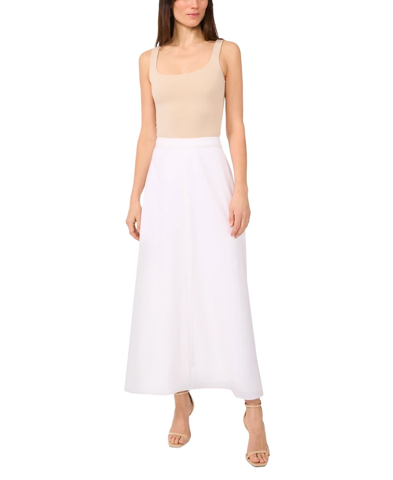 Vince Camuto Women's Contrast-Stitching A-Line Skirt