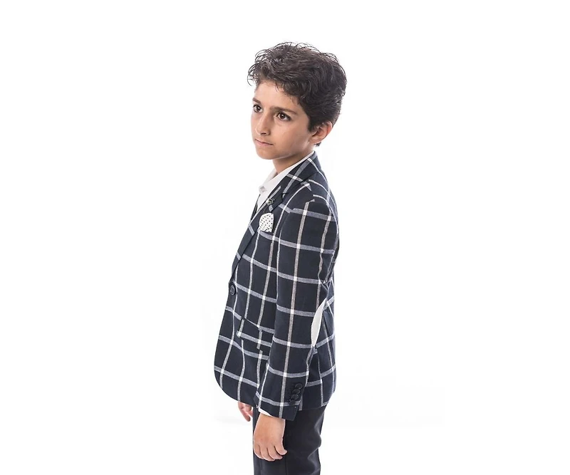 Elie Balleh Toddler Classic Sports Coat Jacket - Navy