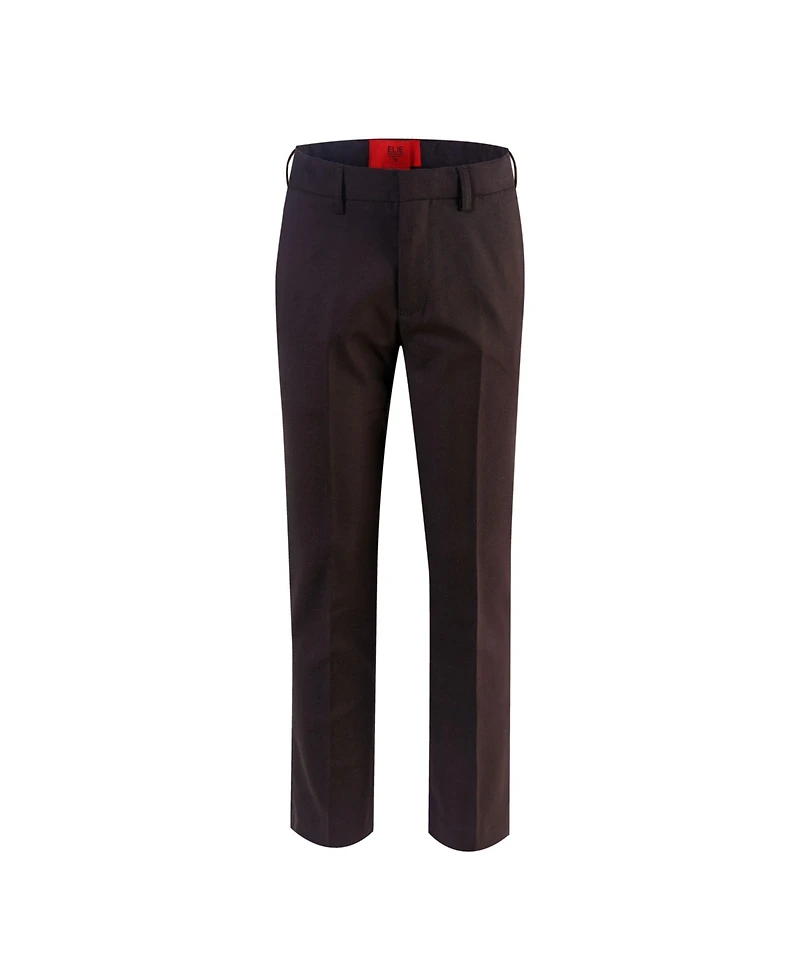 Elie Balleh Big Boys Brown Slim Fit Dress Pants