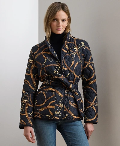 Lauren Ralph Women's Belted Quilted Jacket