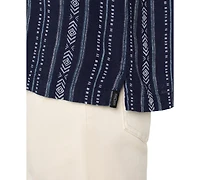 Liverpool Los Angeles Men's Printed Short-Sleeve Button Shirt