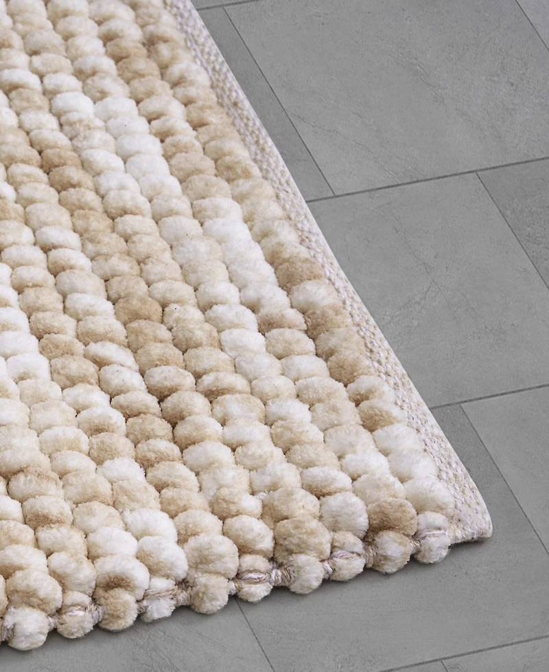 French Connection Space Dye Chunky Chenille Bath Rug