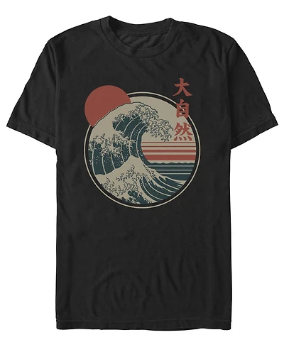 Fifth Sun Men's Great Wave Short Sleeve Crew T-shirt