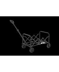Folding Beach Wagon - Heavy Duty, Portable, Outdoor Cart - Blue