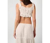 WeWoreWhat Women's Double Tie Top