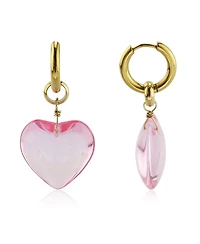 Glass Heart Earring