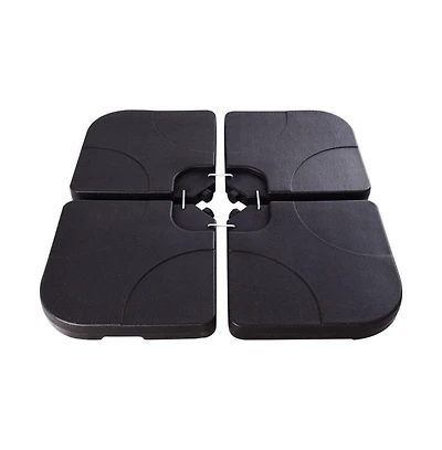 20 Inch Patio Offset Water Filled Plate Umbrella Base Sand