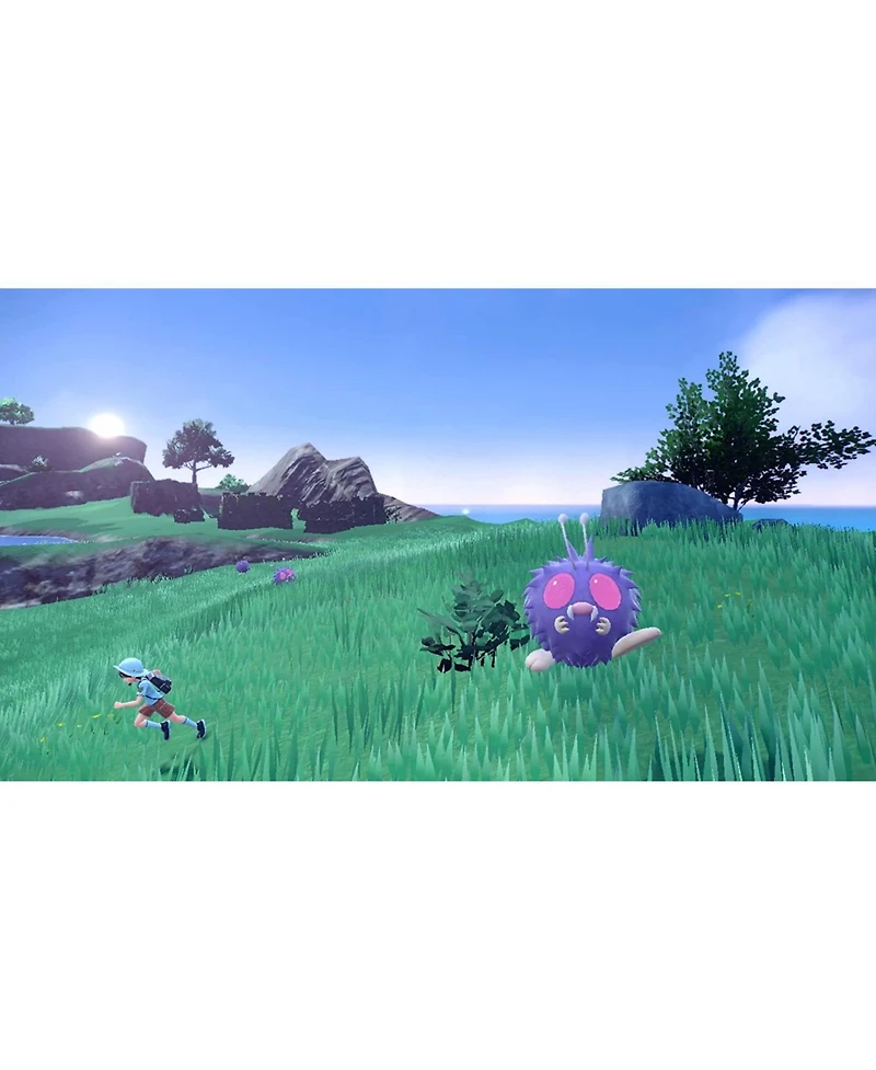 Nintendo Switch White Oled Console with Pokemon Violet, Nso 12 Month Family Membership, MightySkins Console and Controller Skin Voucher, and 2 Year Cp